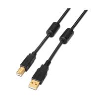 AISENS A101-0010 USB Kabel USB 2.0 3 m USB A USB B Schwarz