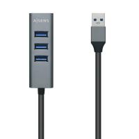 AISENS A106-0507 Schnittstellen-Hub USB 3.2 Gen 1 (3.1 Gen 1) Type-A 5000 Mbit/s Grau