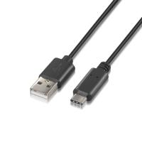 AISENS A107-0051 USB Kabel USB 2.0 1 m USB A USB C Schwarz