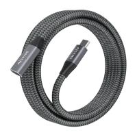 AISENS A107-0636 USB Kabel USB 3.2 Gen 2x2 2 m USB C Grau, bild 2 von 4 ansehen