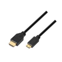 AISENS A119-0115 HDMI-Kabel 3 m HDMI Typ A (Standard) HDMI Type C (Mini) Schwarz