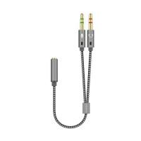 AISENS A128-0417 Audio-Kabel 0,25 m 2 x 3.5mm 3.5mm Grau