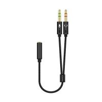 AISENS A128-0418 Audio-Kabel 0,25 m 2 x 3.5mm 3.5mm Schwarz