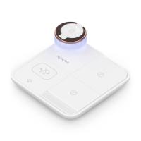 AISENS ASCH-15W4WC061-W Ladegerät für Mobilgeräte Kopfhörer, Smartphone, Smartwatch Weiß USB Kabelloses Aufladen Drinnen