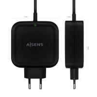 AISENS ASCH-1PD65WL-BK Ladegerät für Mobilgeräte Digitalkamera, Handy, Smartphone, Tablets Schwarz AC Drinnen, bild 3 von 5 ansehen