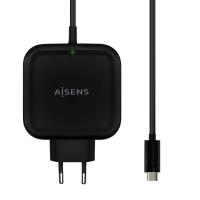AISENS ASCH-1PD65WL-BK Ladegerät für Mobilgeräte Digitalkamera, Handy, Smartphone, Tablets Schwarz AC Drinnen