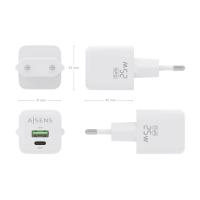 AISENS ASCH-25W2P014-W Ladegerät für Mobilgeräte Universal Weiß AC Schnellladung Drinnen, bild 4 von 6 ansehen