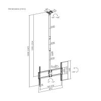 AISENS CT100TSLE-393 TV-Halterung 2,54 m (100'') Schwarz, bild 12 von 12 ansehen