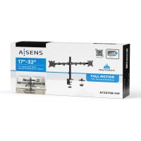 AISENS DT32TSR-149 Flachbildschirm-Tischhalterung 81,3 cm (32'') Tisch/Bank Schwarz, bild 5 von 8 ansehen