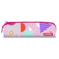 Alpino UA000161 Etui Weiches Federmäppchen Schwarz, Orange, Pink, Violett, Rot, Türkis, Violett