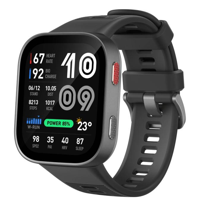 Amazfit Bip Max 5,26 cm (2.07'') AMOLED Digital 432 x 514 Pixel Touchscreen Grau WLAN GPS — Bild 2 von 2