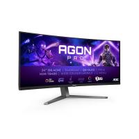 AOC AGON PRO AG346UCD Computerbildschirm 86,4 cm (34'') 3440 x 1440 Pixel Wide Quad HD QD-OLED Schwarz, Grau