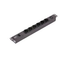 APC Easy PDU EPDU1010B-SCH, Basic, 1U, 10A, 230V, (6x)Schuko & (1x)C13, C14 Stecker