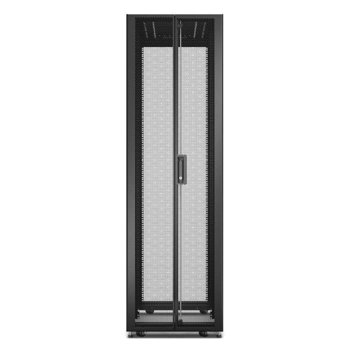 APC Easy Rack, 42 HE, Schwarz, mit Dach, Rollen, Füßen, 4 Halterungen und Seitenwänden, ohne Boden, 1991 H x 600 B x 800 T mm — Bild 2 von 5