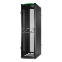 APC NetShelter SX Server Rack Gen 2, 45 HE, 2124H x 600W x 1200D mm, mit Seitenwänden, Schwarz