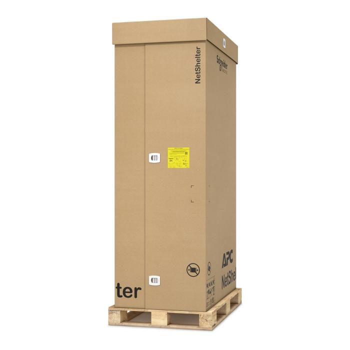 APC NetShelter SX Server Rack Gen 2, 48 HE, 2258H x 800W x 1200D mm, mit Seitenwänden, Weiß — Bild 4 von 4