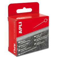 APLI 00431 Druckeretikett Silber