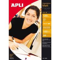 APLI 12626 Fotopapier A4 Weiß Matte