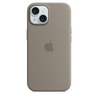 Apple iPhone 15 Silikon Case mit MagSafe – Tonbraun