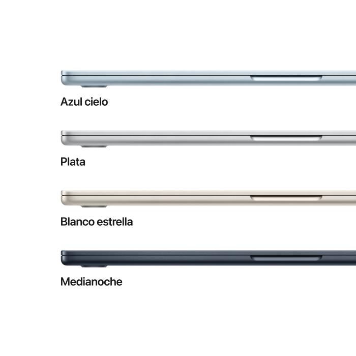 Apple MacBook Air Apple M M5 Laptop 38,9 cm (15.3'') 16 GB 512 GB SSD Wi-Fi 7 (802.11be) macOS Tahoe Navy — Bild 3 von 18