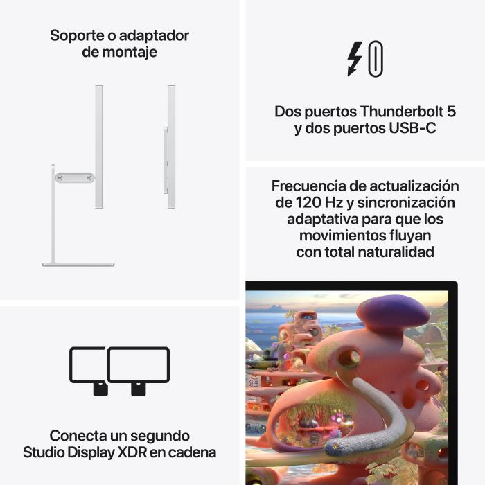 Apple Studio Display XDR Computerbildschirm 68,6 cm (27'') 5120 x 2880 Pixel 5K Ultra HD LED Silber — Bild 17 von 18