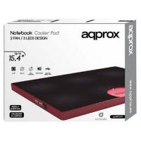 Approx appNBC05R Llaptop-Kühlpad 39,1 cm (15.4'') Schwarz, Rot