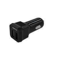 Approx APPUSBCAR24B Ladegerät für Mobilgeräte Universal Schwarz Zigarettenanzünder Auto