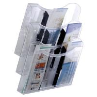 Archivo 2000 6133 CS TP Zeichenhalter und Informationsstand Broschürenhalter A4 Polystyrene Transparent