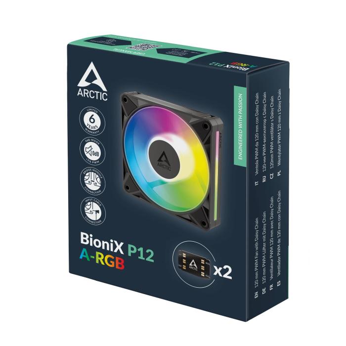 ARCTIC BioniX P12 A-RGB 120 mm PWM-Lüfter mit Daiy Chain — Bild 16 von 16