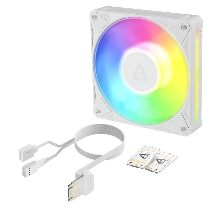 ARCTIC BioniX P12 A-RGB (White) 120 mm PWM-Lüfter mit Daiy Chain — Bild 9 von 16