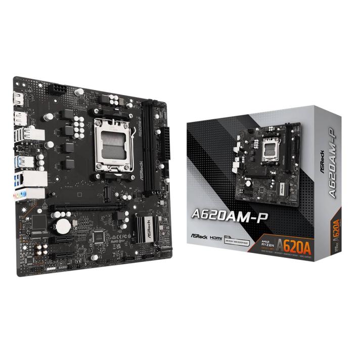 Asrock A620AM-P AMD A620A Sockel AM5 micro ATX — Bild 7 von 12