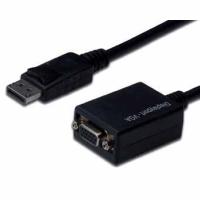 ASSMANN Electronic AK-340410-001-S Videokabel-Adapter 0,15 m DisplayPort VGA (D-Sub) Schwarz