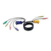 ATEN PS/2-KVM-Kabel mit 3-in-1-SPHD und Audio, 1,8 m