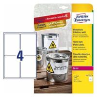 Avery L4774-8 Druckeretikett Weiß Selbstklebendes Druckeretikett