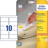 Avery Universal-Etiketten, weiß, 96 x 50,8 mm, wiederablösbar