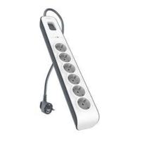 Belkin BSV603vf2M 6AC-Ausgänge 2m Weiß Spannungsschutz