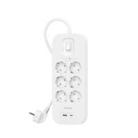 Belkin Connect Weiß 6 AC-Ausgänge 2 m