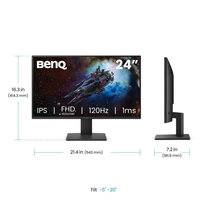 BenQ GW2491P Computerbildschirm 60,5 cm (23.8'') 1920 x 1080 Pixel Full HD LED Schwarz — Bild 8 von 8