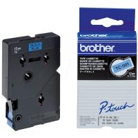Brother TC-501 Etiketten erstellendes Band Scwarz auf blau