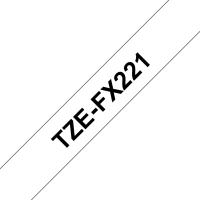 Brother TZE-FX221 Etiketten erstellendes Band Schwarz auf weiss