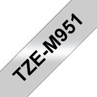 Brother TZE-M951 Etiketten erstellendes Band schwarz auf silber