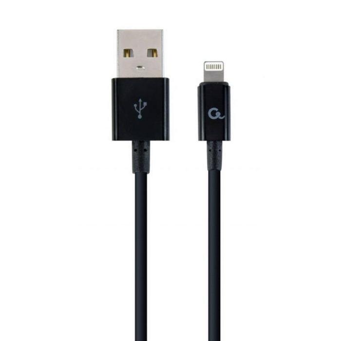 Cablexpert CC-USB2P-AMLM-2M Lightning-Kabel Schwarz
