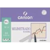 Canson C200406323 Millimeterpapier A4 100 g/m² 12 Blätter