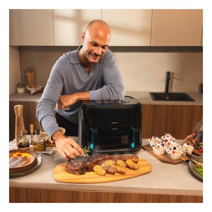 Cecotec Cecofry&Grill Smokin'Prime 11000 Einzelbild 11 l Eigenständig 2800 W Heißluftfritteuse Schwarz — Bild 10 von 28