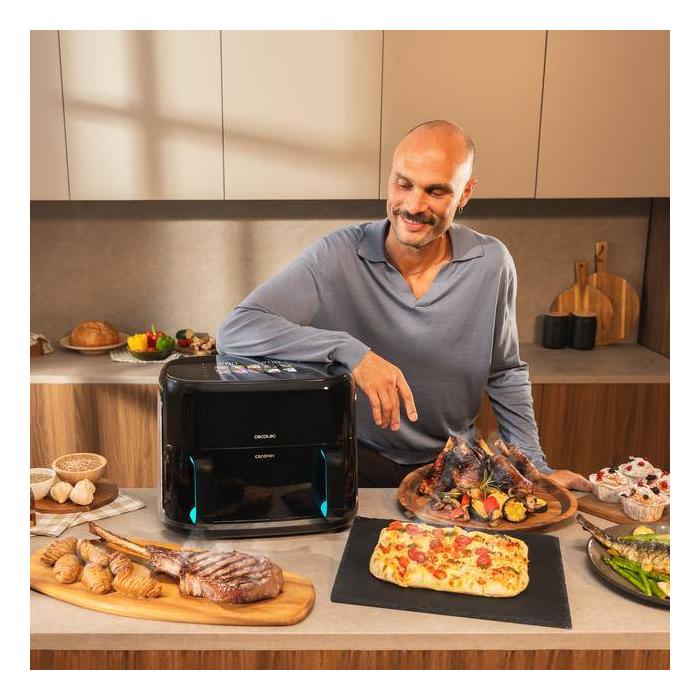 Cecotec Cecofry&Grill Smokin'Prime 11000 Einzelbild 11 l Eigenständig 2800 W Heißluftfritteuse Schwarz — Bild 5 von 28