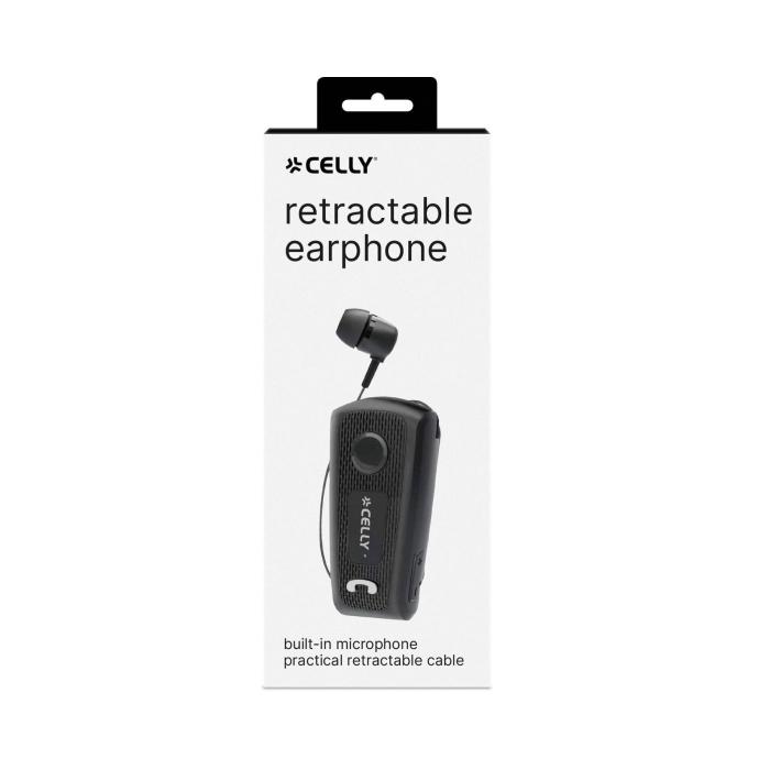 Celly BHCLIP Kopfhörer Kabelgebunden im Ohr Anrufe/Musik/Sport/Alltag USB Typ-C Schwarz