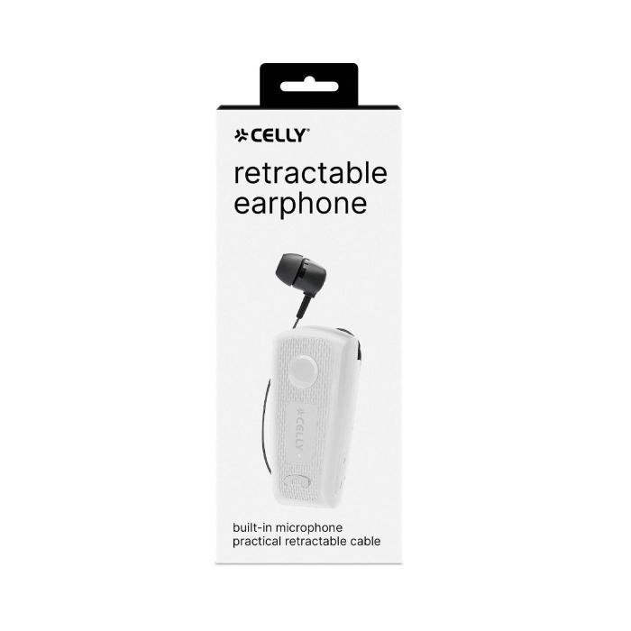 Celly BHCLIP Kopfhörer Kabelgebunden im Ohr Anrufe/Musik/Sport/Alltag USB Typ-C Weiß — Bild 11 von 12
