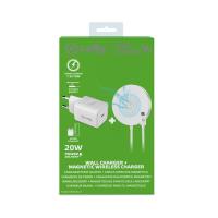 Celly Magchargekit Universal Weiß AC Kabelloses Aufladen Drinnen