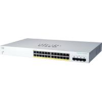 Cisco CBS220-24P-4G Managed L2 Gigabit Ethernet (10/100/1000) Power over Ethernet (PoE) 1U Weiß