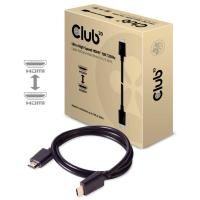 CLUB3D Ultra High Speed HDMI 4K120Hz, 8K60Hz Certified Cable 48Gbps M/M 1 m/3.28 ft